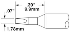 Solder Tip, Smart Heat PowerTips, STTC-537Metcal  